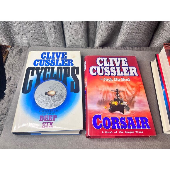 Clive Cussler Mixed Books Lot of 6 HB DJ Oregon Files Dirk Pitt - Picture 7 of 15